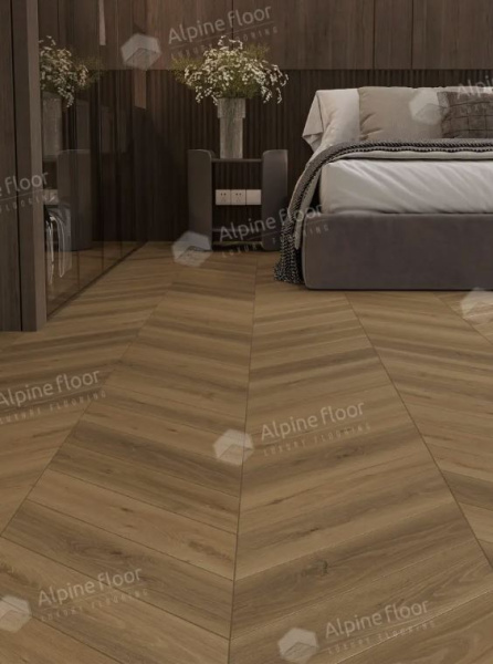 Ламинат Alpine Floor Искусство шеврона (CHEVRON ART) Дуб Тибет LF109-07